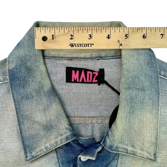 Diesel Upcycled Homer Simpson Denim Jacket Size L Iconic Geek Pop Culture - Picture 15 of 16